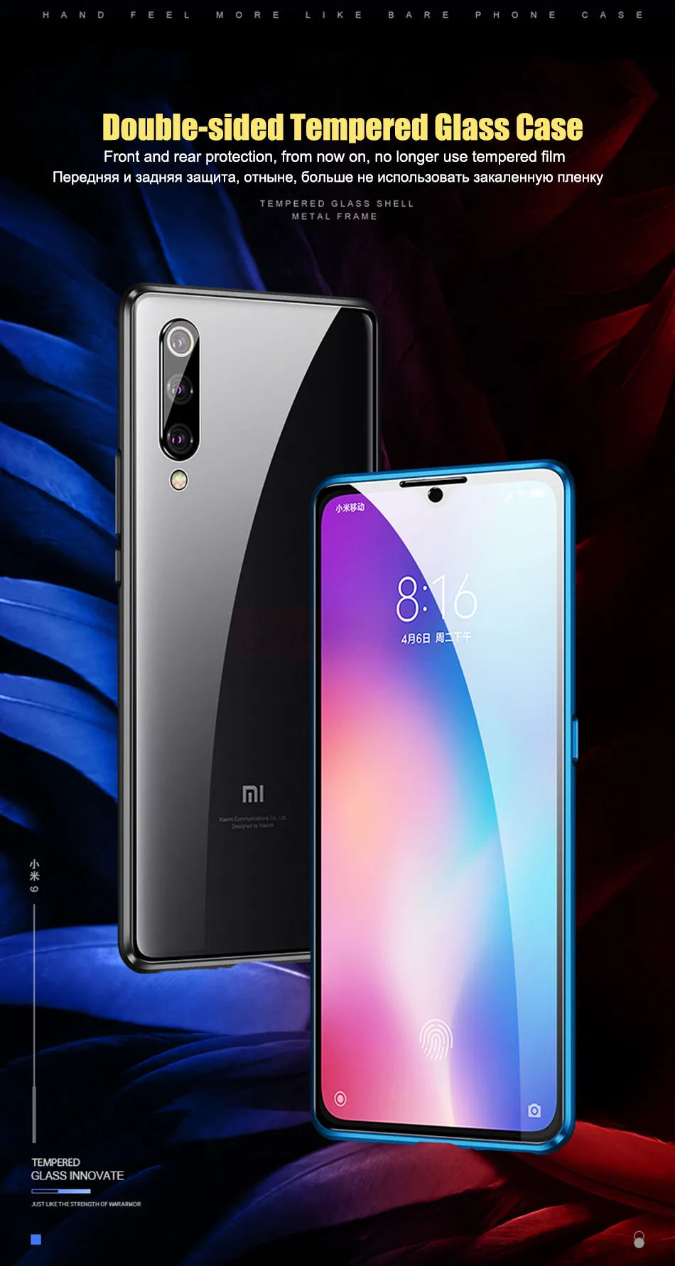 Чехол с двойным стеклом для Xiaomi 8 9 SE 9T CC9 Pro CC9E Note 10 Max3 Mix 2s 3 360 магнитный чехол для Redmi 7 8 Note 8T K20 K30 Pro