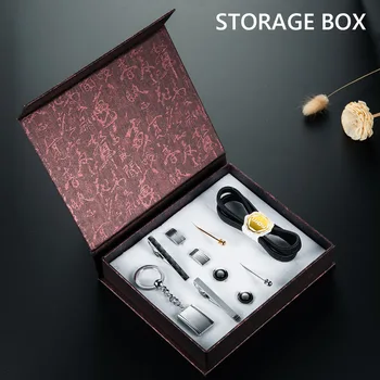 

Fitted Eco Friendly Protective Display Party Vintage Jewelry Packaging Case Small Gift Jewellery Cufflink Storage Box Miniature
