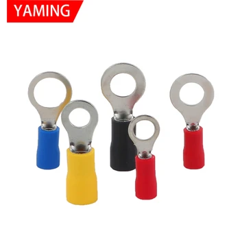 

1000pcs Connector RV2-3/3.5M/4/5/6S/8/10/12 Circular Cold-pressed Wiring Splice Pre-insulated Ring Wire Terminal