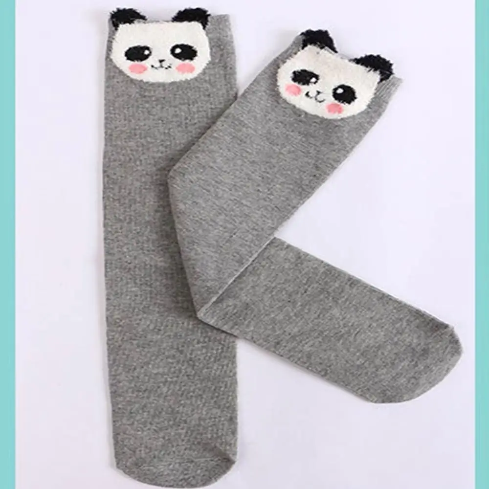 Sweet Cartoon Stripped Dot Thigh High Over the Knee Socks Fashion Half Leg Cotton Girls Stockings Warm Perfect Gifts S2 - Цвет: A6
