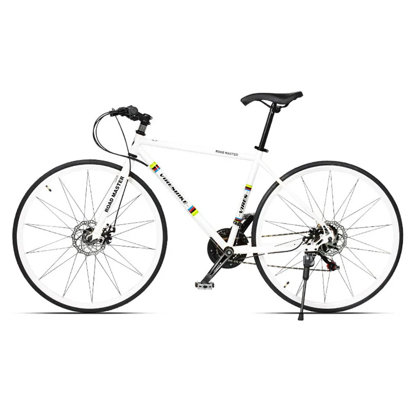 Road Bike Bicycle Double Shock Absorbing Bending Straight Shifting Adult Men's Women's Bicycles Teenager Students Off-road Racin Road Bike Bicycle Double Shock Absorbing Bending Straight Shifting Adult Men's Women's Bicycles Teenager Students Off-road Racin