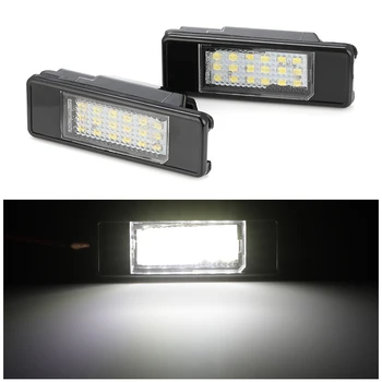 

2pcs Car Rear License Number Plate Light Lamp 18 LED SMD Lamp For Peugeot 106 207 307 308 406 407 508 For CITROEN C3 C4 C5 C6 C8