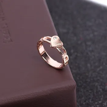 

New titanium steel female ring simple student wild fashion lettering ring ring personality simple student wild fashion lettering