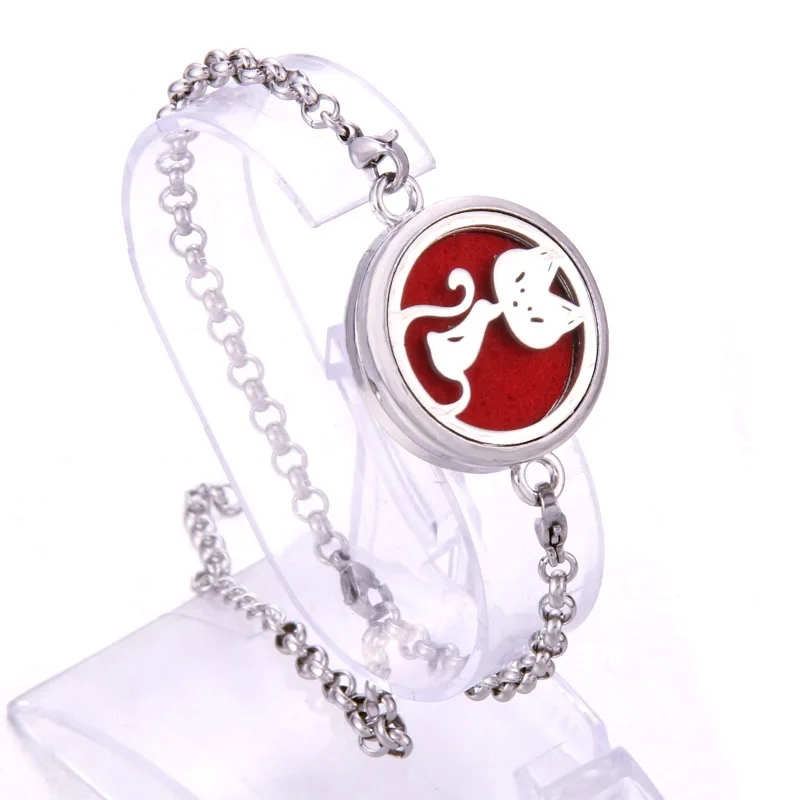 Высококачественный парфюм эфирное масло диффузор медальон браслет из нержавеющей стали браслет магнитный для женщин браслет для ароматерапии - Окраска металла: B226-10