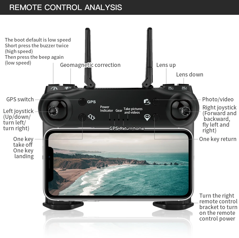 SG108 Pro Long Distance 2-Axis Gimbal Camera Drone 4K GPS 5G WiFi