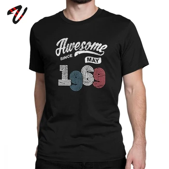 

Awesome Mens Tshirt Since May 1969 T Shirt Men Christmas Gift Cotton T Shirt Vintage 50 Years Old 50th Birthday Present Clothes