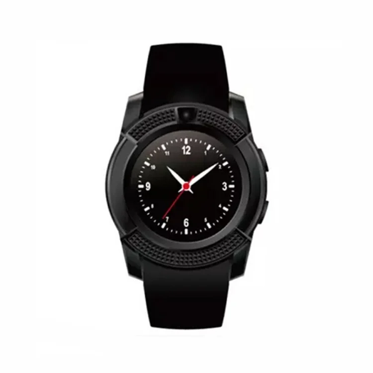 black Смарт-часы V8 с Bluetooth, напоминанием о звонках, водонепроницаемые часы-шагомер, спортивные мужские и женские часы для телефона Android IOS, pk 116plus - Цвет: black