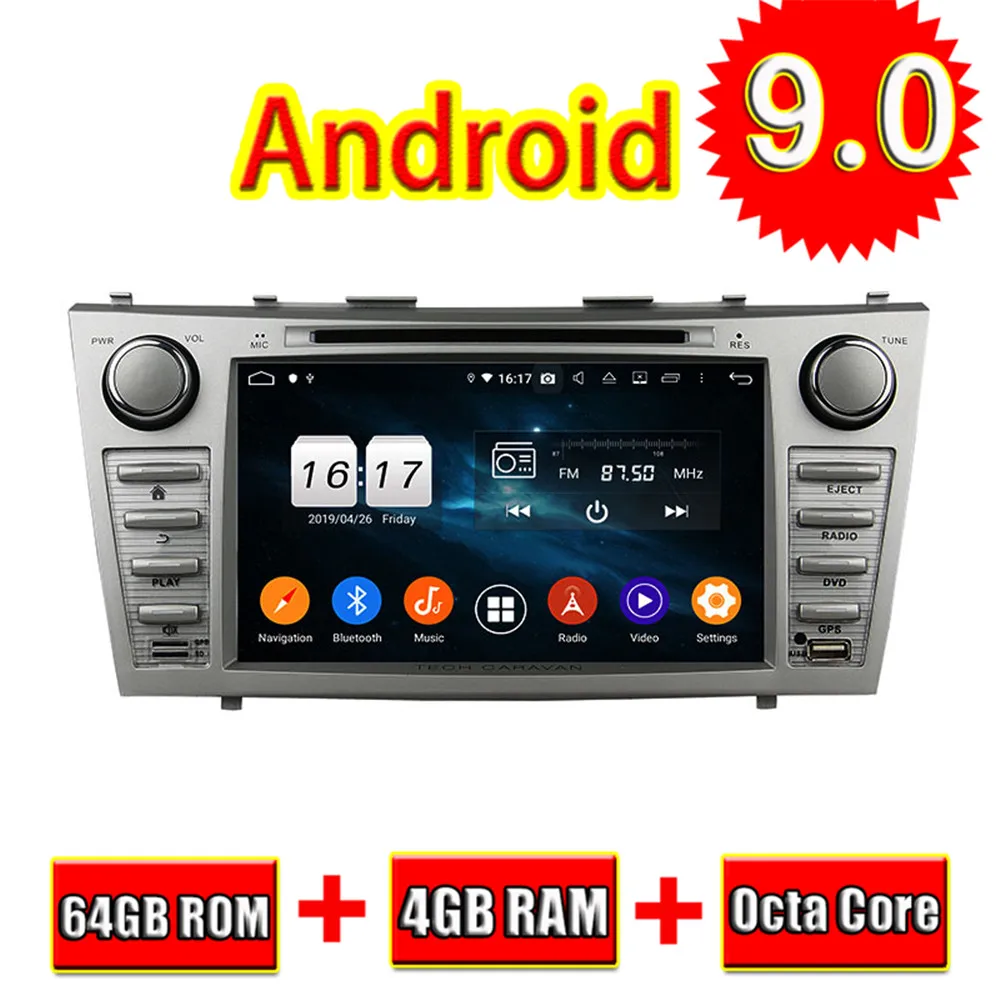 TOPNAVI Android 9,0 автомобильный DVD стереосистема CD плеер для Toyota CAMRY 2007 2008 2009 2010 2011 радио gps навигация аудио стерео 2Din