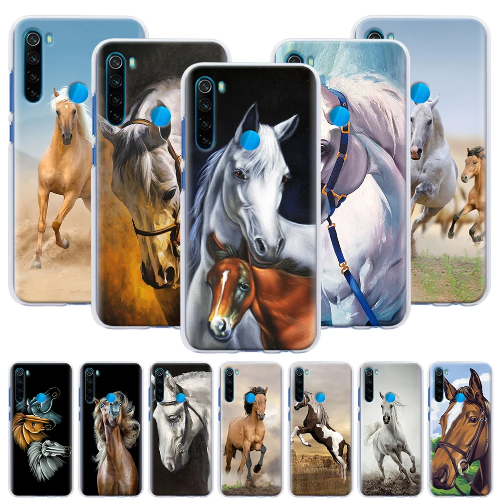 

Horse Animal Phone Case for Xiaomi Redmi Note 6 7 8 8T 9S 9 Pro K30 K20 Pro 6A 7A 8A Hard Back Case Capa