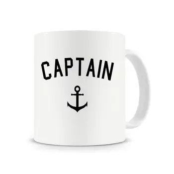 

Captain Mug, Coffee Mug,Sailing Mug,Sailing Boating Gift,Anchor Mug Cup with Stirring Spoon Gift for Him