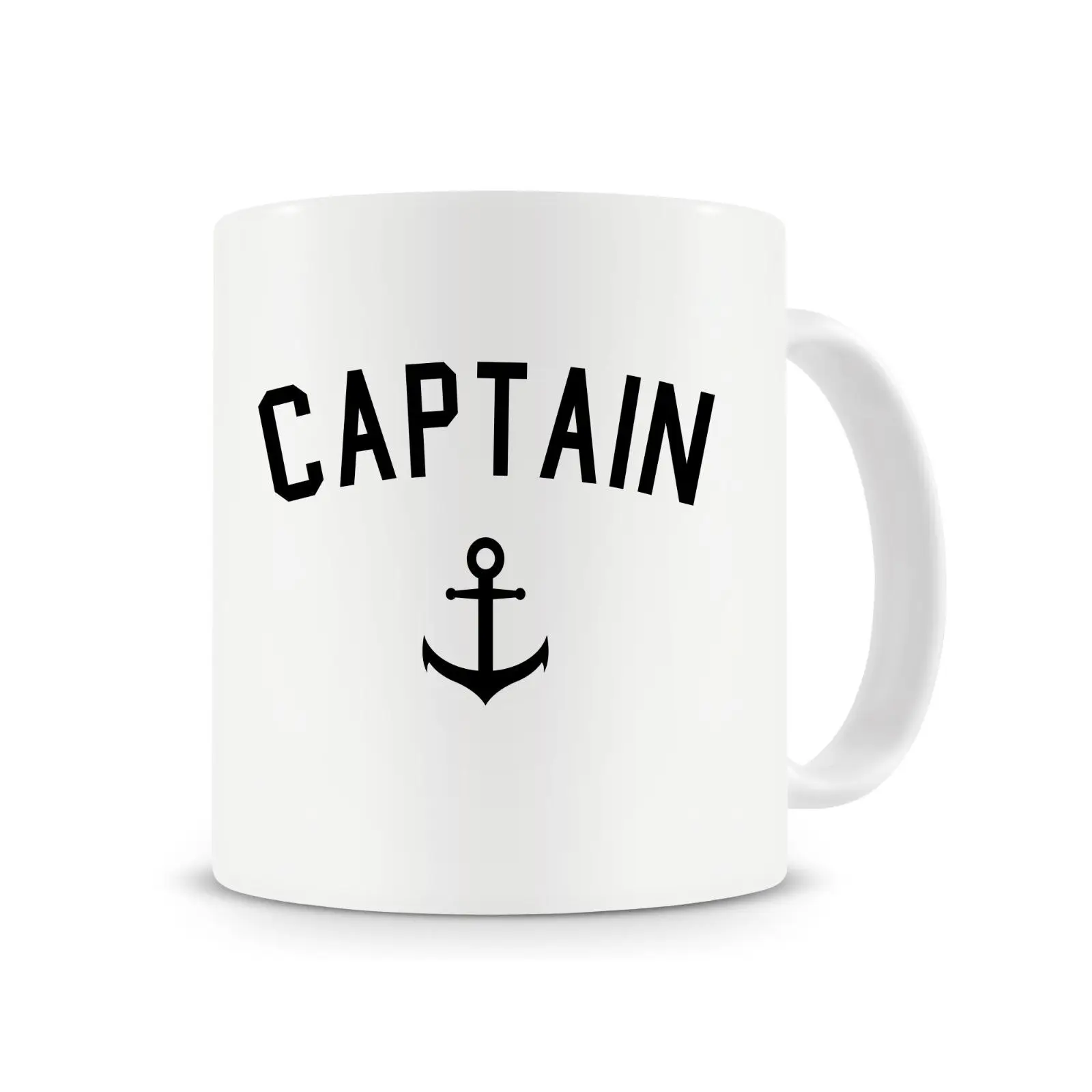 Кружка Captain кофейная кружка для парусного спорта подарок с якорем и ложкой