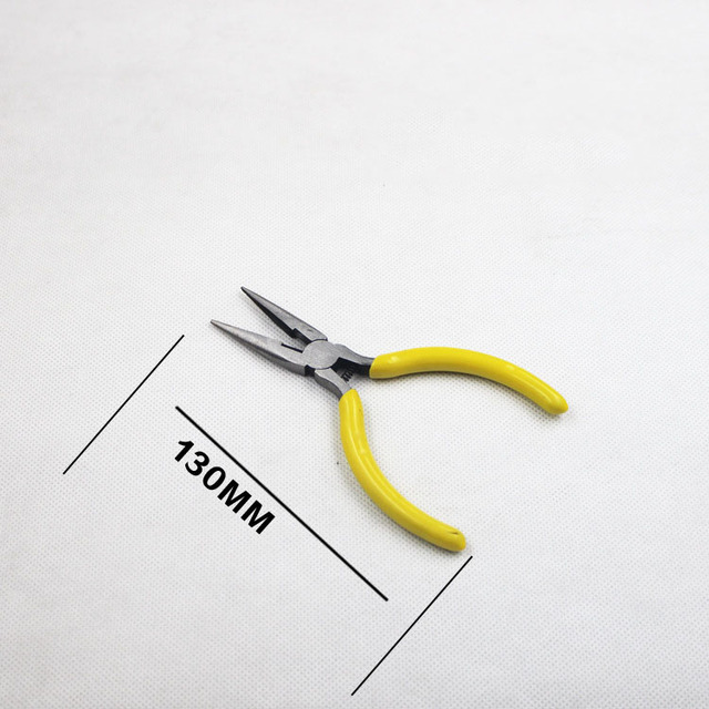 Mini Jewelry Pliers Set DIY Jewelry Making and Fixing Tools Pink Handle with Scissors, Copper Wire Cutting, Oblique Pliers