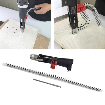 

1set Cordless For Electric Drill Woodworking Tool Auto-Feed Automatic Screw Spike Chain Nail Adapter Screwdriver Accessories