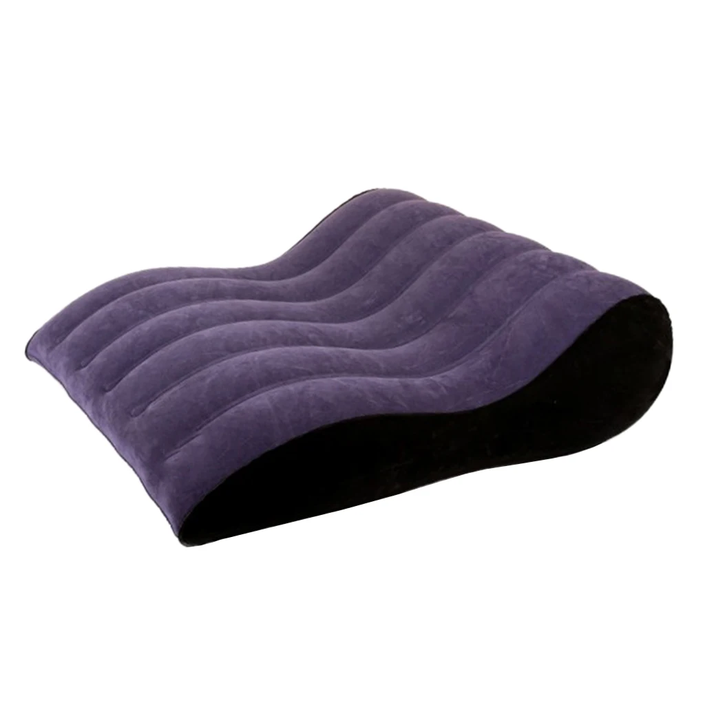 Soft PVC Portable Inflatable Air Pillow Wedge Comfortable Curved Foldable Couples Adult Games Love Pad Cushion Mat Furniture