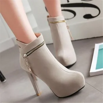 

BBZAI New pattern Superior quality Women Boots 12cm High-heeled shoes comfort Fashion Show Stage performance Nightclub 3-11 12