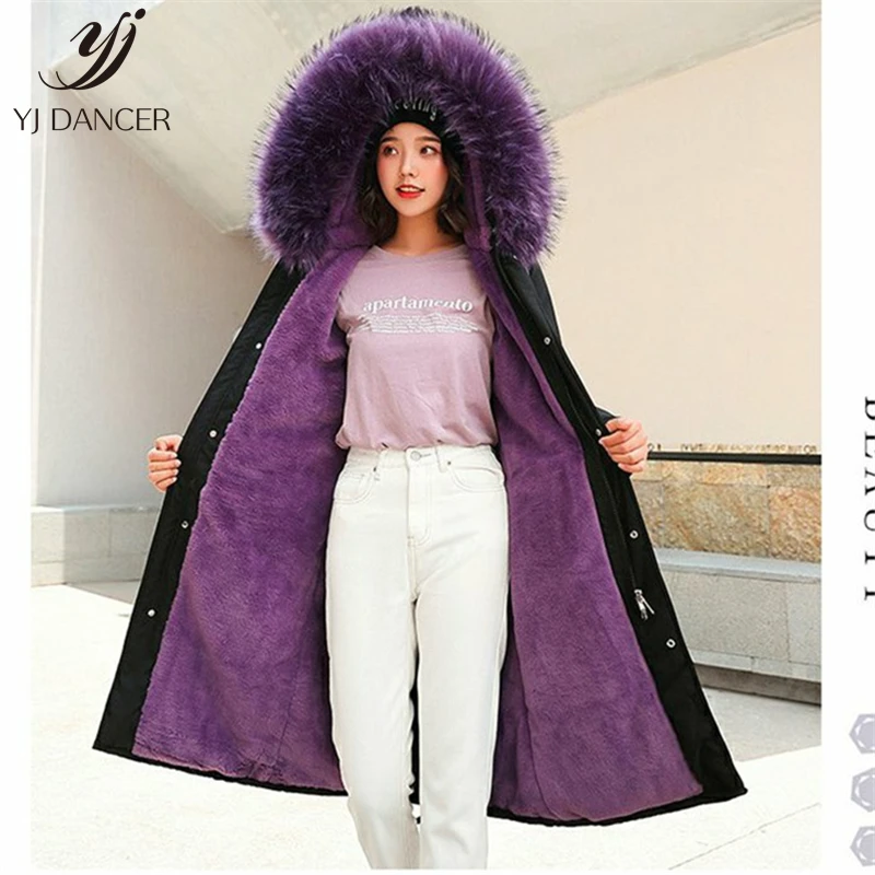 

Winter New Style To Overcome Female 2019 Fashion Imitation Fox Fur Big Fur Collar Imitation Otter Rabbit Fur Liner Warm Fur Coat
