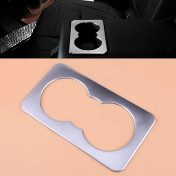 

Matte Silver ABS Rear Seat Cup Holder Frame Trim Molding Cover Interior Accessories fit for Range Rover Velar 2017 2018 2019