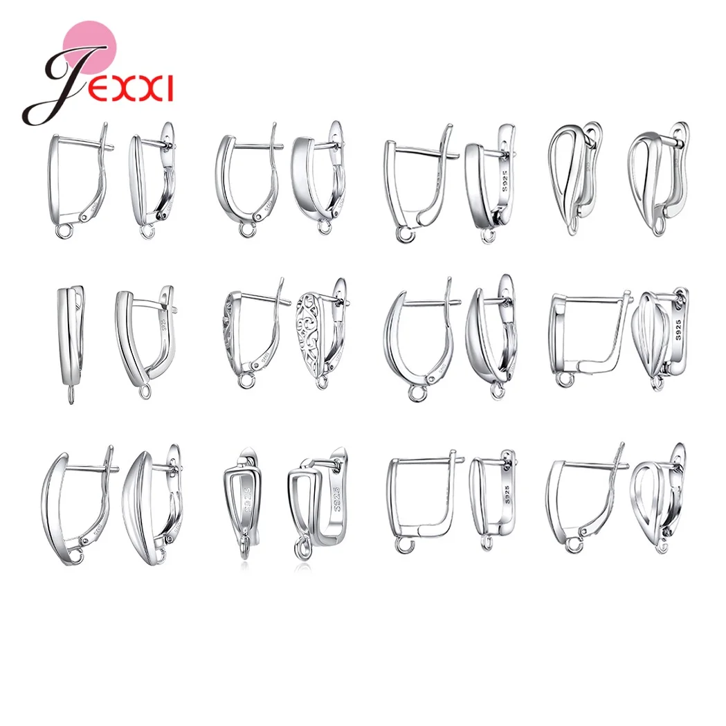 

Big Sale 925 Sterling Silver Jewelry Accessory High Quality Earring Hooks For Women Girls Hand Makings
