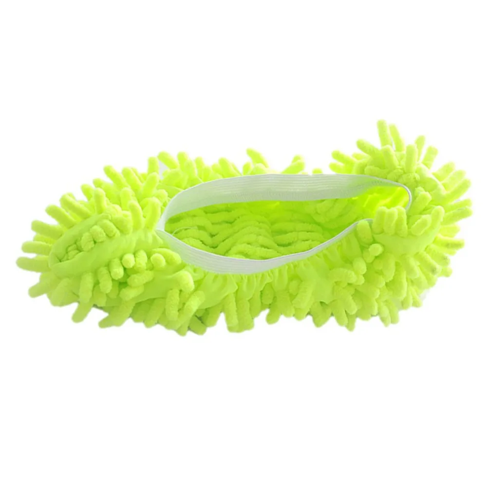 Lazy Mop Slippers Chenille Mopping Shoe Cover Lazy Shoe Cover Wiping Slippers Set Mop Headgear Portable
