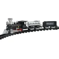 Children's Toy  Rail Train For Kids Toys Games Train Set Railway Track Toy Retro Model Train Sound Track Train 2