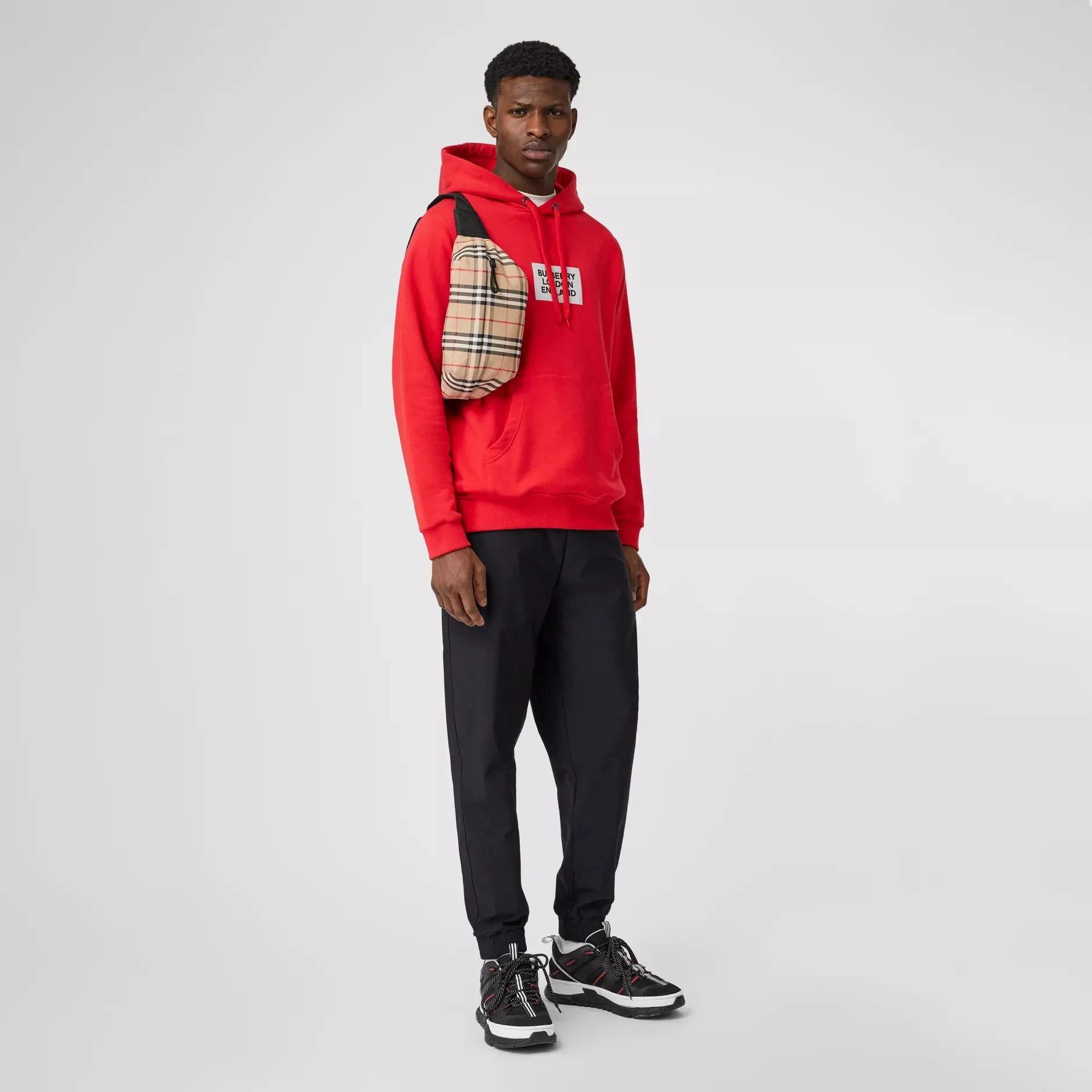 Мужская сумка Burberry, средняя, винтажная, в клетку, из хлопка, на талию, нагрудная, для улицы, Спортивная, через плечо, повседневная, на талию, унисекс, 80104301