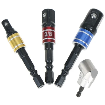 

4PCS 1/4 105° Right Angle Drill Adapter Extension Hex Bit Hand Tools Home DIY