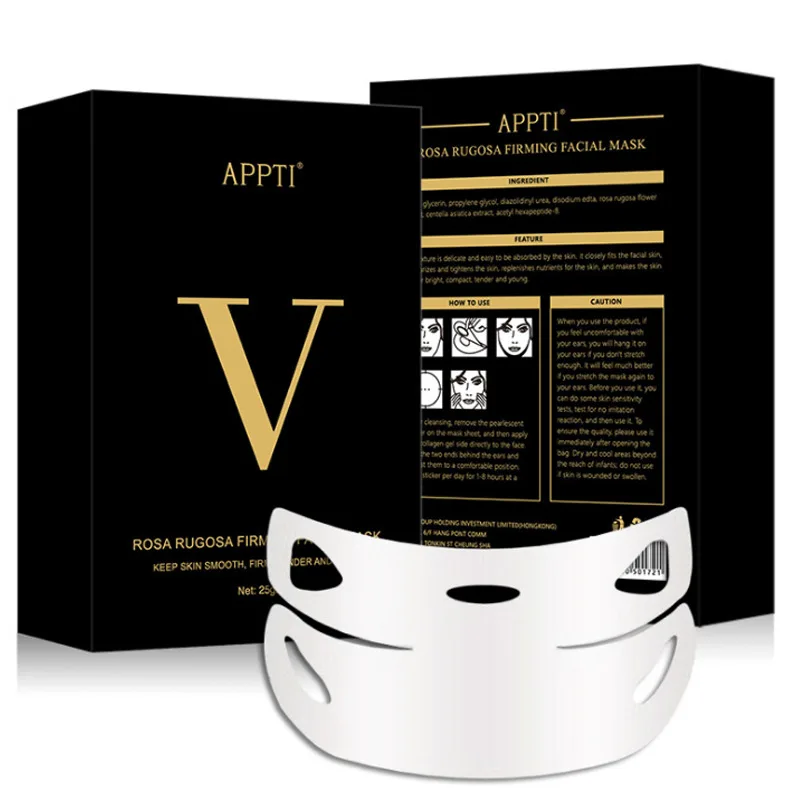 

1pc/5pcs V-shape Face Mask Moisturizing Skin Firming Lifting Face Slimming Face Mask Chin Mask Face Beauty