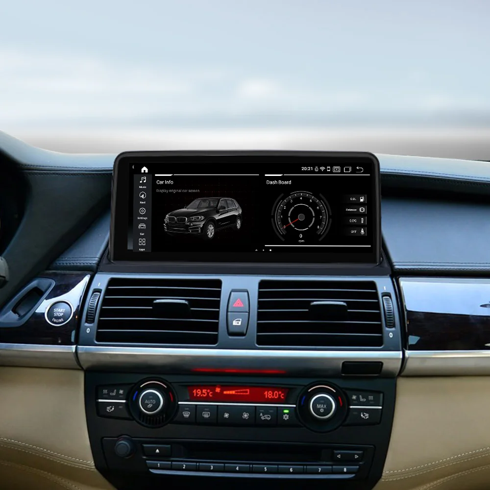  EBILAEN Android 9.0 Car DVD Player for BMW X5 E70/X6 E71 (2007-2013) CCC/CIC System Unit PC Navigat