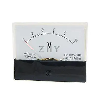 

44L1 AC 0-50V Rectangle Analog Panel Voltmeter Gauge