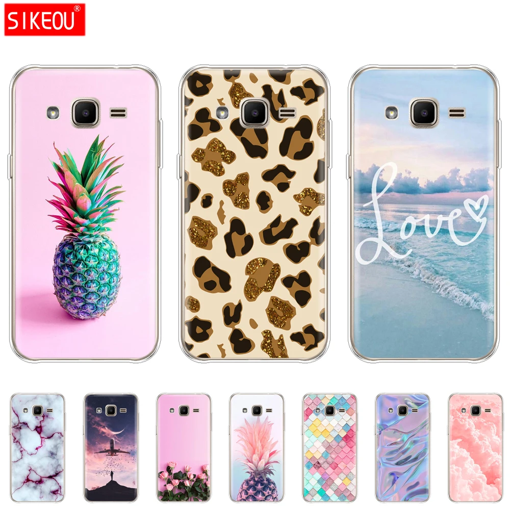 Чехол для Samsung Galaxy J2 SM J200F J200H мягкий TPU чехол 2015 4 7 дюймов Задняя крышка 360 полный
