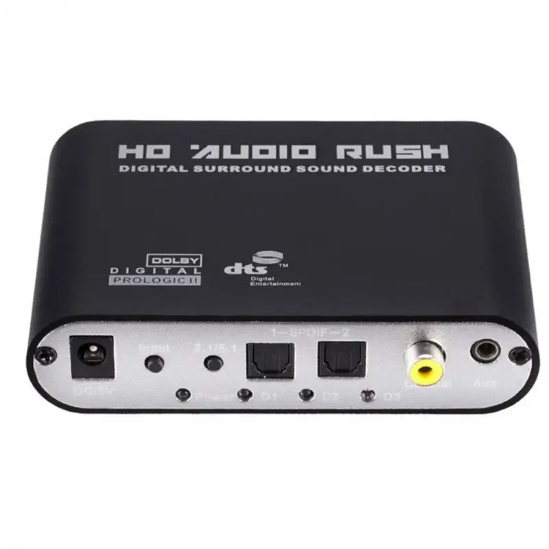  5.1 Canali Portatile Coassiale AC3 DTS Audio Decoder Amplificatore di Segnale Audio Surround Conver