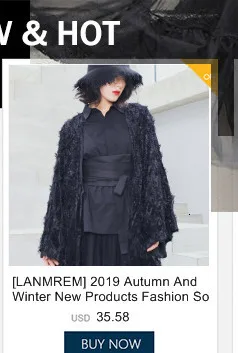 [LANMREM] Новинка года; сезон осень-зима; Модные свободные однотонные шерстяные пальто с длинными рукавами; теплое шерстяное пальто для женщин; PA186