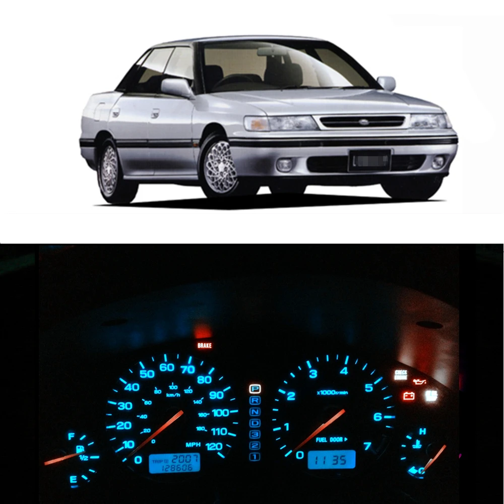 WLJH 16x яркий тире светильник Led полный конверсионный комплект для 1989-1993 Subaru Legacy измерительный датчик кластера Спидометр Предупреждение льная лампа