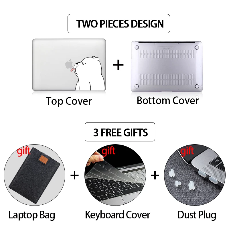 Case dos Desenhos Animados para Macbook Barra de Toque Dura para Macbook Corte 12 13 15 16 Cristal Capa Funda A2289 A2338 A2337 Mtt ar Pro 11 - Imagem 4