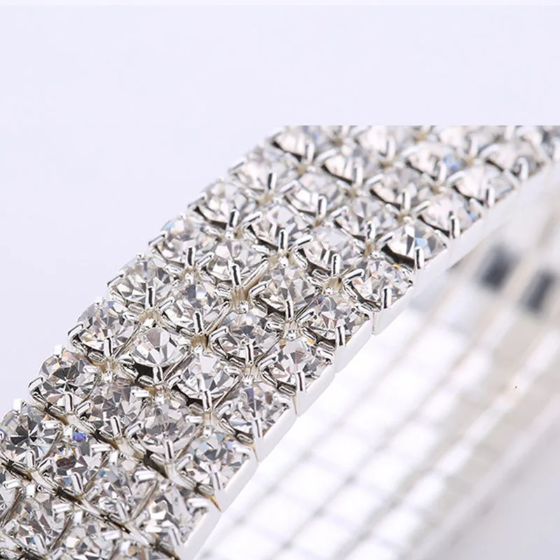 Bangle Bracelet Stainless Steel Crystal Bracelets For Women Jewelry Kpop Punk Mothers Day Gift Indian Bohemian Items