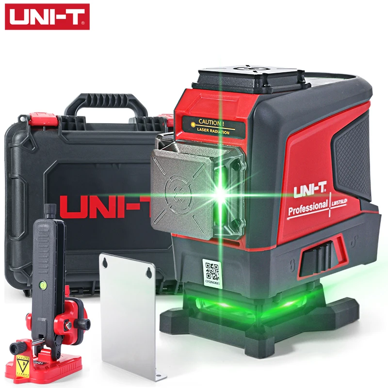 UNI-T LM575LD лазерный уровень с лазером зеленого цвета 3D линия 12 Боковой габаритный