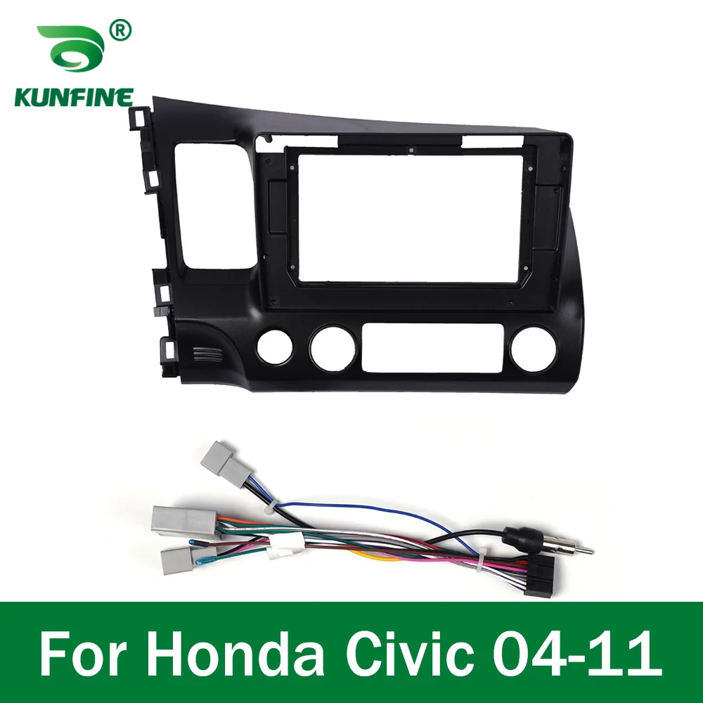 

Автомобильный GPS-навигатор, стерео для Honda Civic 2004 -2011, радиоприемник, панель, рамка, подходит для 2Din, 10 дюймов, экран головного устройства