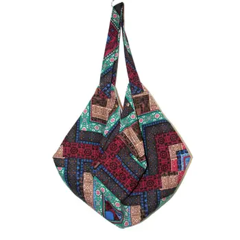 

Casual Retro Print Ethnic Style Shoulder Bag Description: