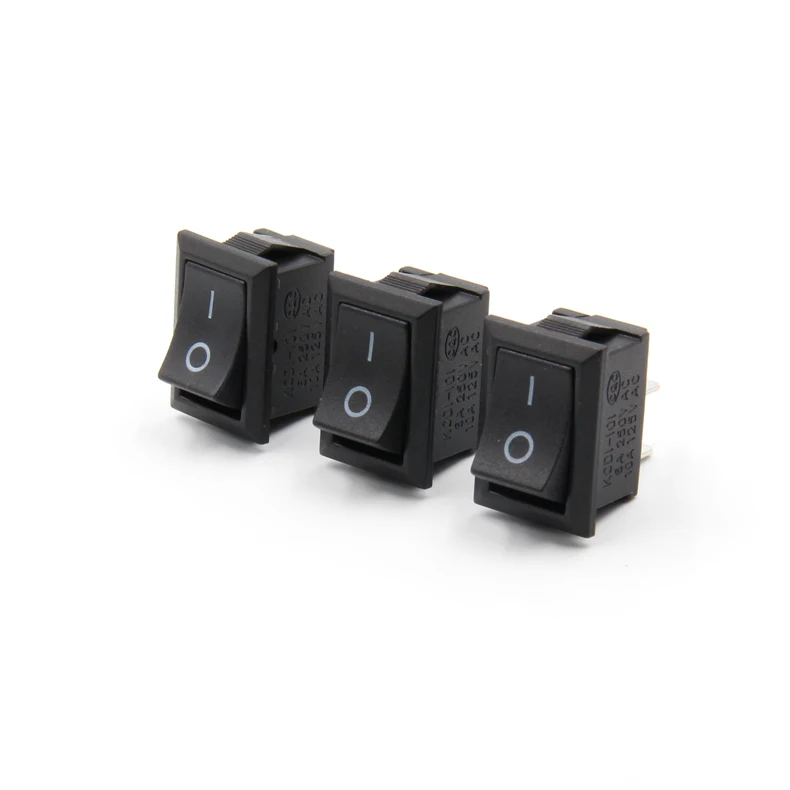 Description Picture 4 of item10Pcs Push Button Switch 10x15mm SPST 2Pin 3A 250V KCD11 Snap-in on/Off Rocker Switch 10MM*15MM Black Red and White