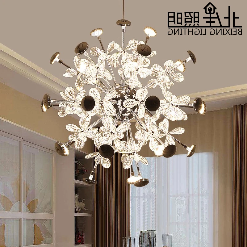 

Modern Creative Led Crystal Lamp K9 Crystal Pendant Light Dining Room Living Room Hallway Crystal Light 220v/110v E14 lustre