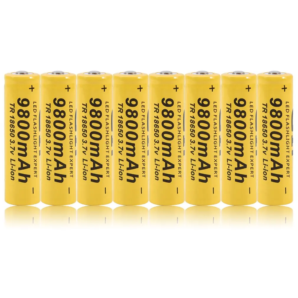 

8pcs/set Universal 9800MAH 18650 Replacement Battery 18650 Lithium Rechargeable Battery For Flashlight Torch Using Hot Sales New