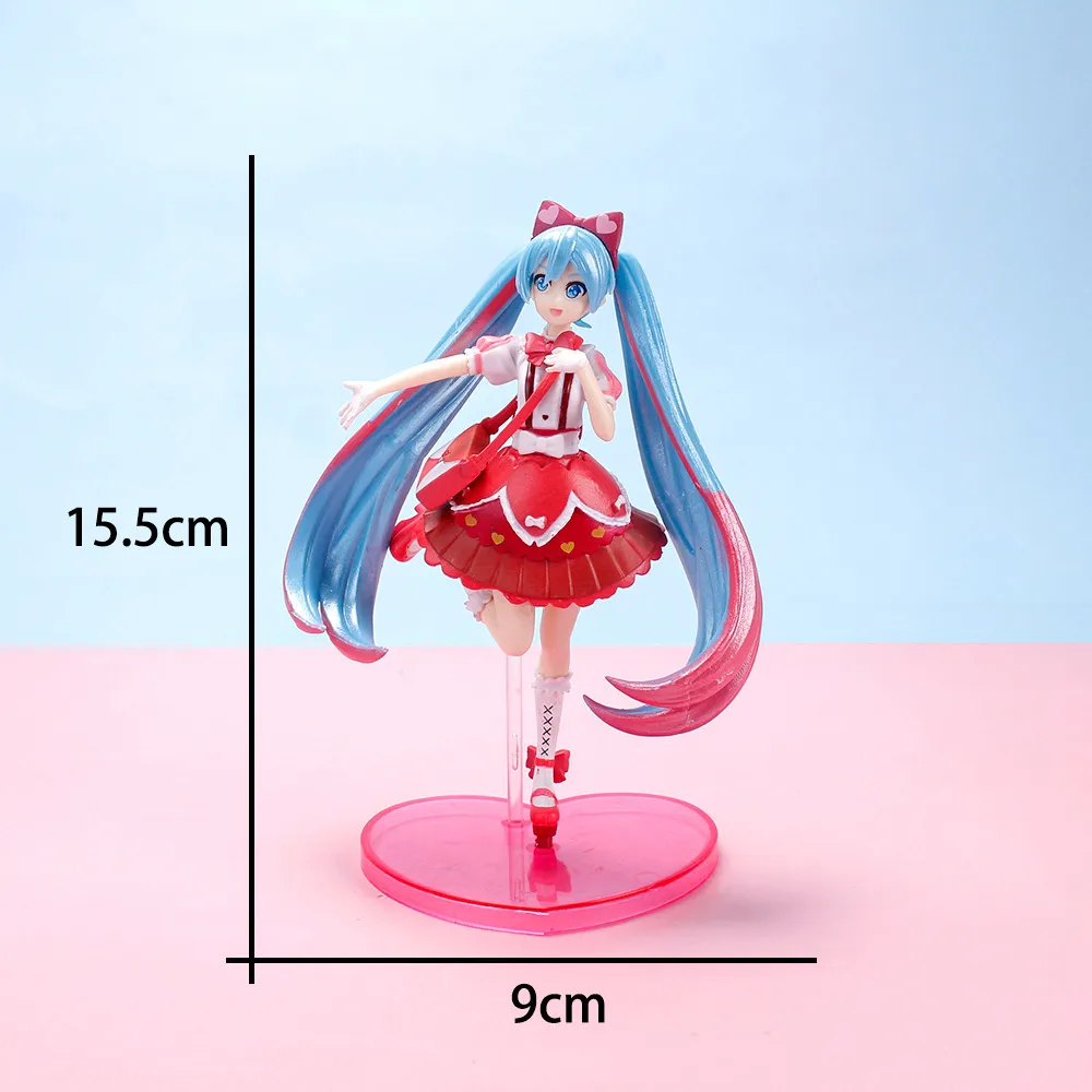 Пластиковые фигурки аниме Hatsune Miku Kawaiii 15 см | AliExpress