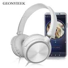 Новинка, проводные наушники с микрофоном, Накладные наушники, бас, hi-fi звук, музыка, стерео наушники для iPhone, Xiaomi, sony, huawei, PC