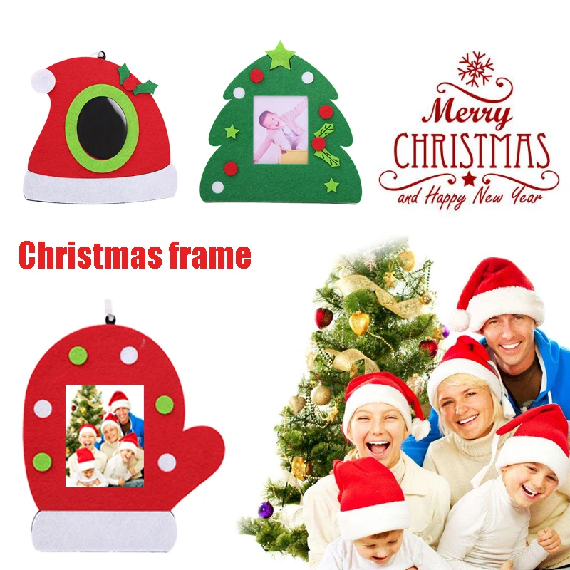 Fashion Latex Christmas Photo Frame Album Tree Ornaments Table Decorations