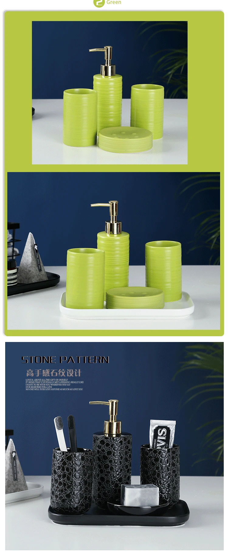 White Tray Ceramic Soap Box Sanitary Ware Set 4 Sets / 5 Sets of Bathroom Supplies Bathroom Set Soap Holder Set