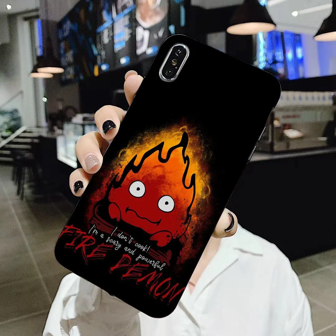High Quality cute fire calcifer Fiery Soft Cases Cover For Samsung Galaxy J1 J2 J3 J4 J5 J6 J7 J8 Plus 2018 Prime 2015 2016 2017 | Мобильные