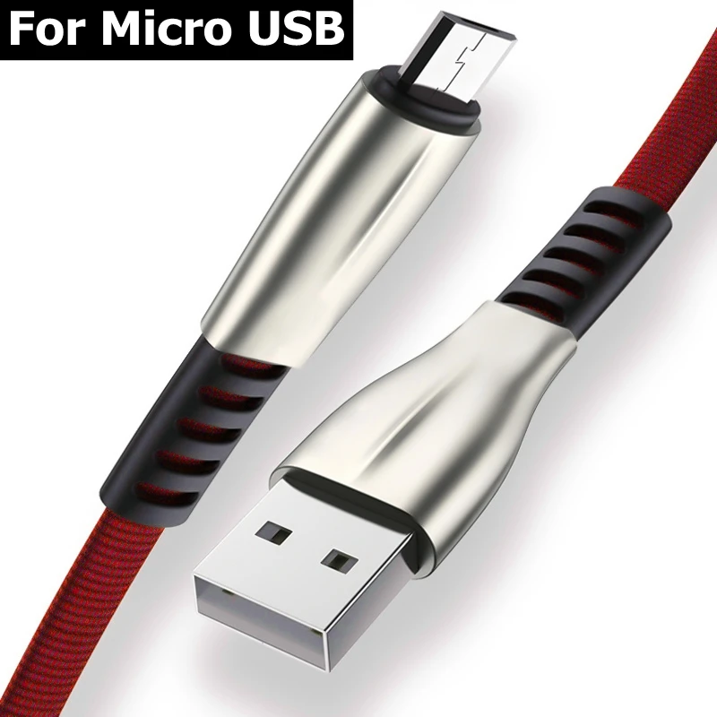 Olaf 3A Micro USB кабель 2 м 3 м быстрое зарядное устройство Micro usb кабель для samsung Xiaomi Android Мобильный кабель для зарядки телефона шнур кабель micro usb микро-USB-кабель - Цвет: Red