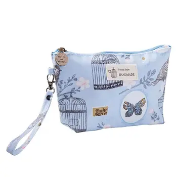 

New Canvas Coin Cosmetic Case Makeup Phone Bag Pouch Purse Bag Zipper Organizer
