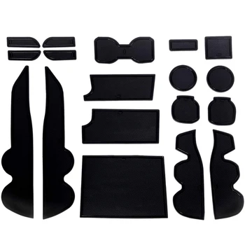 

18 Pcs Anti-Dust Non-Slip Cup and DoorMat Center Liner Accessories for Toyota Tacoma 2016 2017 2018 2019