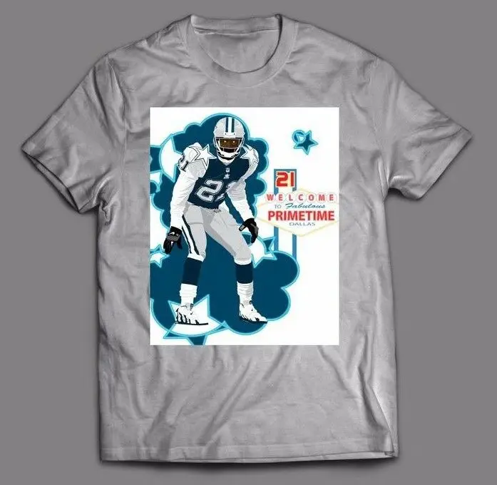 Deion Sanders ковбои Oldskool на заказ полный спереди рубашка мужская варианты | Мужская